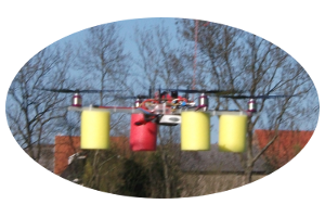 Quadrokopter im Schwebeflug